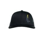 AGW "Casino" Black Embroidered Snapback Trucker Hat