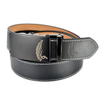 AGW "Big Bird" Black Top Grain Leather Slide Belt