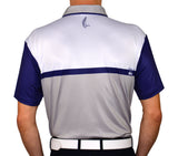 AGW "Palmer" Gray and Blue Polo (Small Batch-Limited Supply)