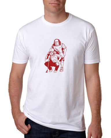 AGW "All About the Benjamin" White Tee Shirt